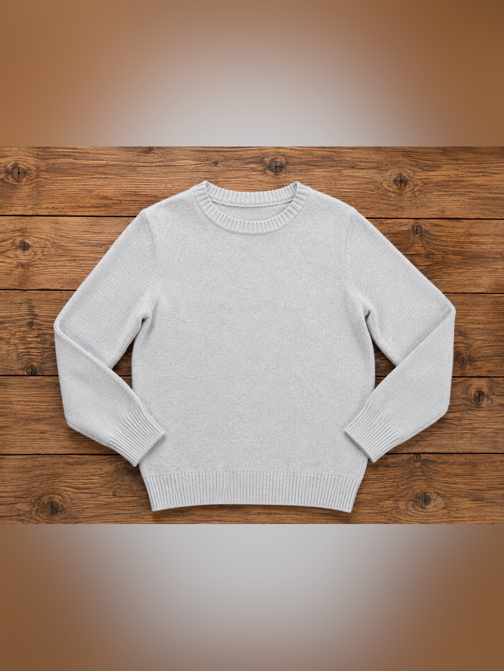 Nordstrom Rack Girls XL 14/16 Gray 100% Cotton Crewneck Sweat